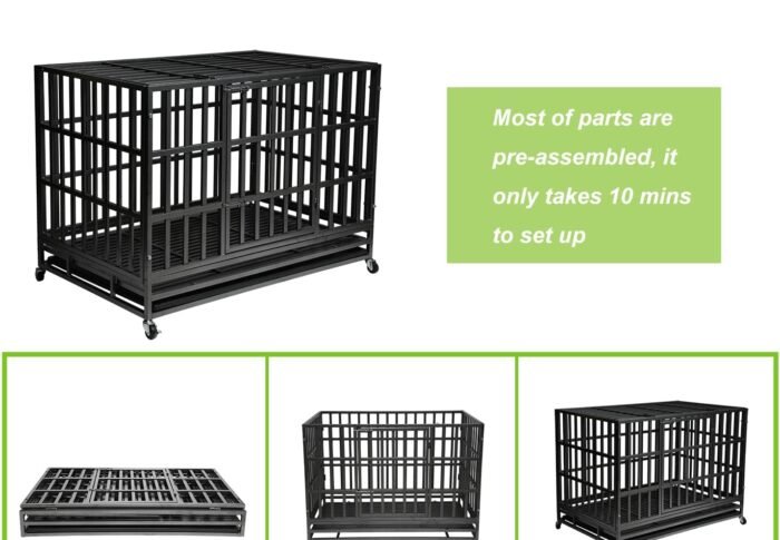 AOLAIEX 48″ Heavy Duty Dog Kennel Crate Cage Review