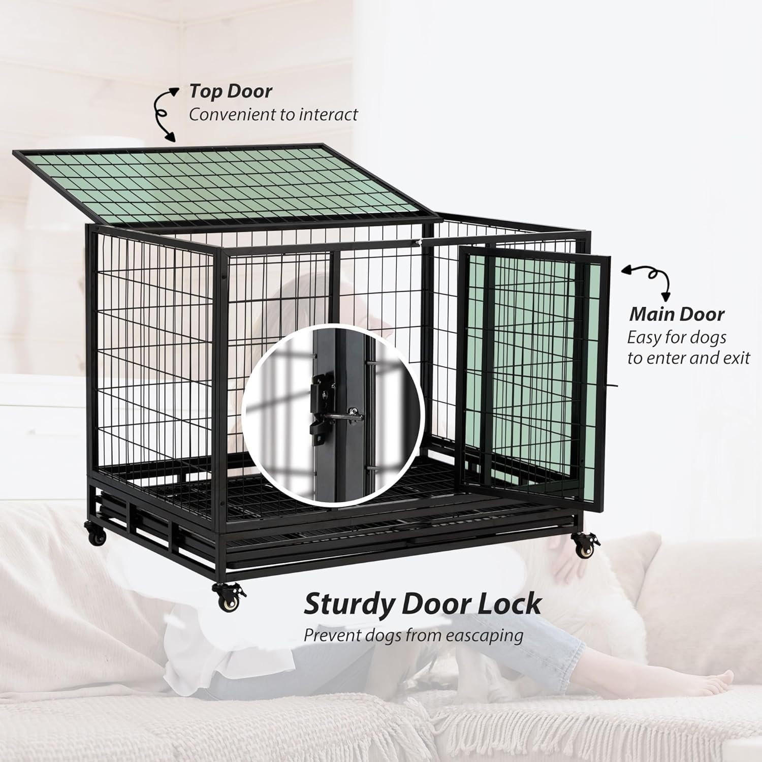 candockway 36 heavy duty dog crate review