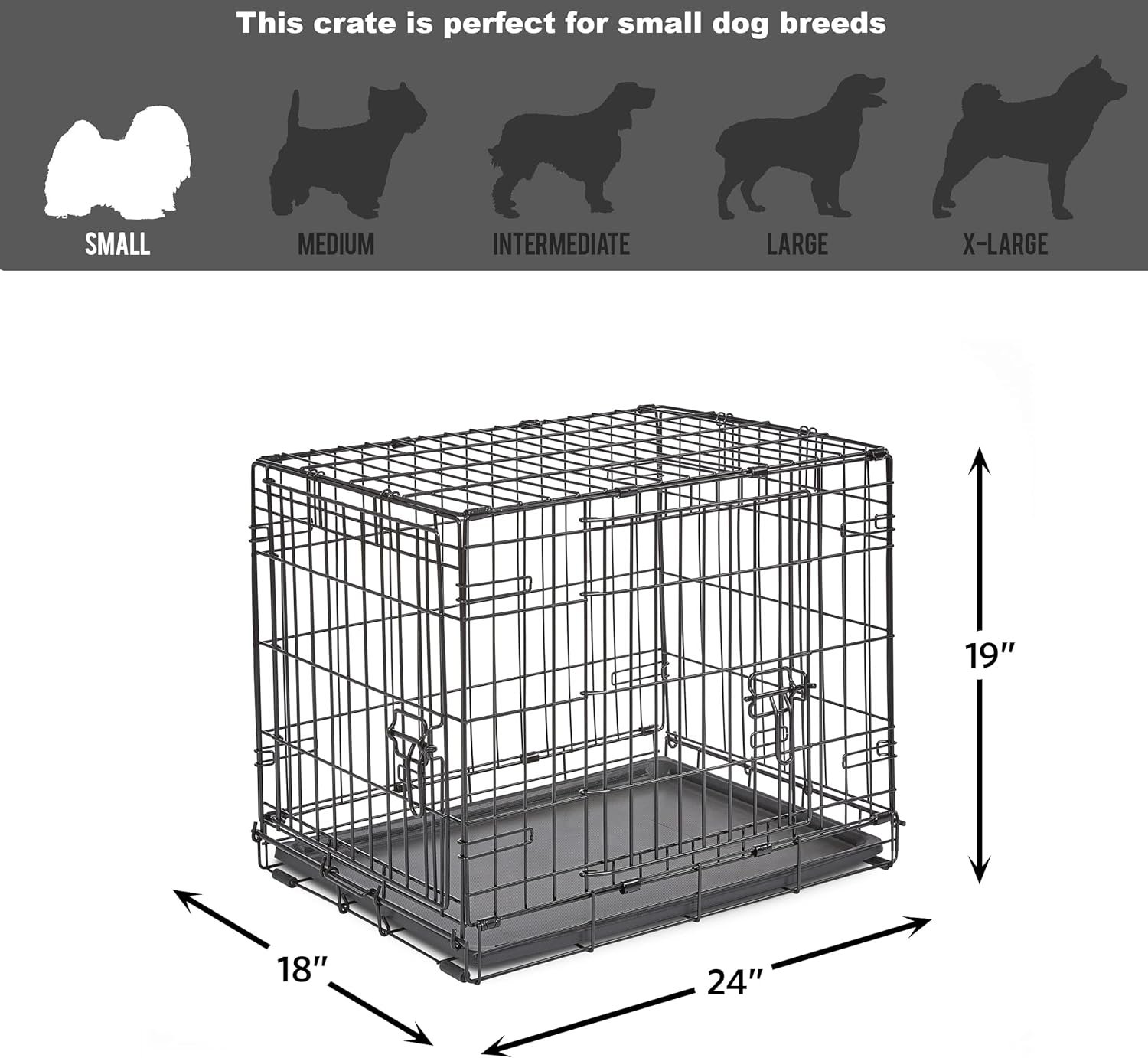 new world newly enhanced double door new world dog crate includes leak proof pan floor protecting feet new patented feat 2