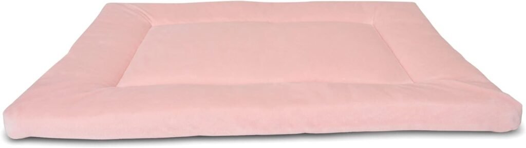 Pet Dreams - Medium 30 Inch Pink Blush Breathable Crate Cover  Non Toxic Dog Bed Set Luxe Velour, Machine Washable Eco Friendly Dog Crate Bedding for Single Door Wire Dog Crate
